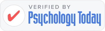 Verified by Psychology Today badge for online Surrey counselling service